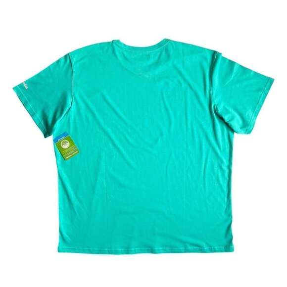 Columbia Men's Rapid Ridge Graphic Tee Organic Cotton Turquoise - Picture 3 of 6